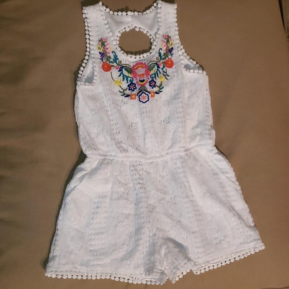 White kid's romper
